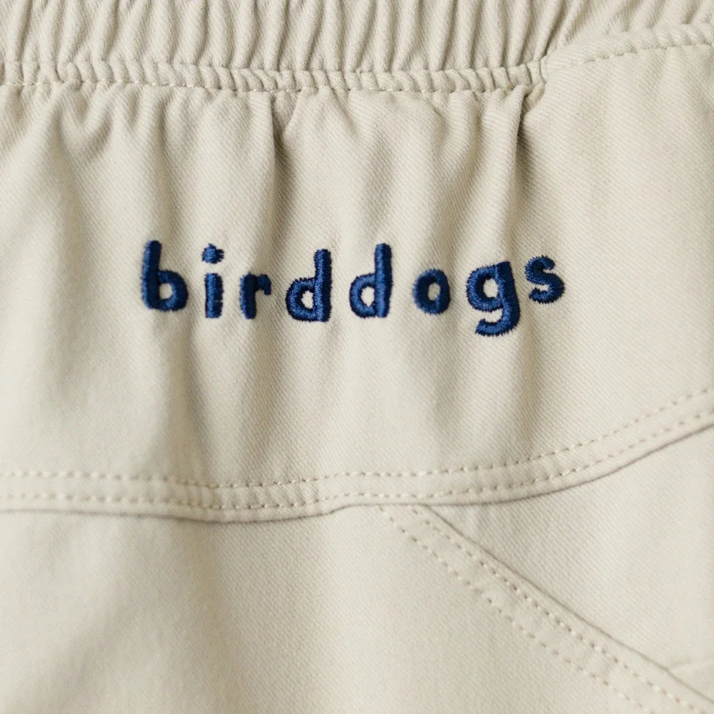 Birddogs Khaki Shorts with Navy Waistband